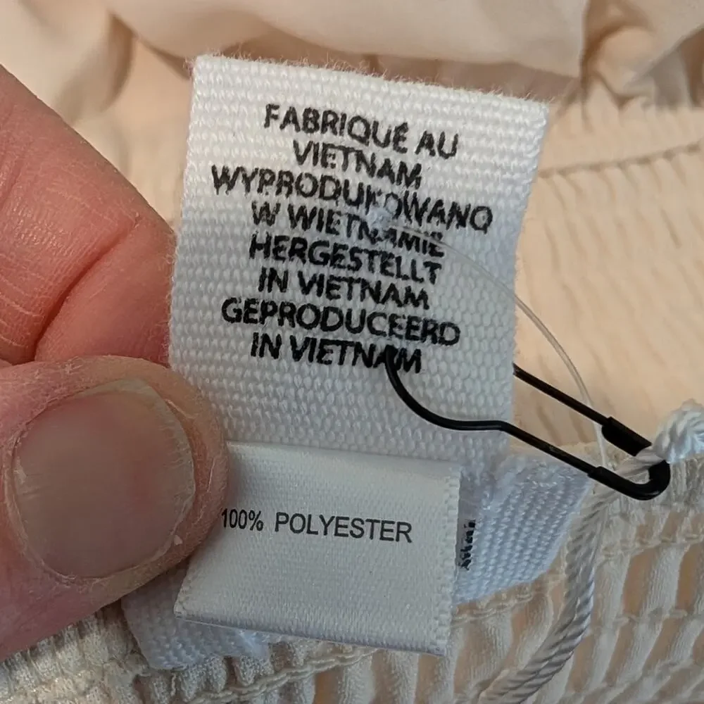 Song of Style by Aimee Song Strapless Smocked Mini Dress | NWT | Revolve L